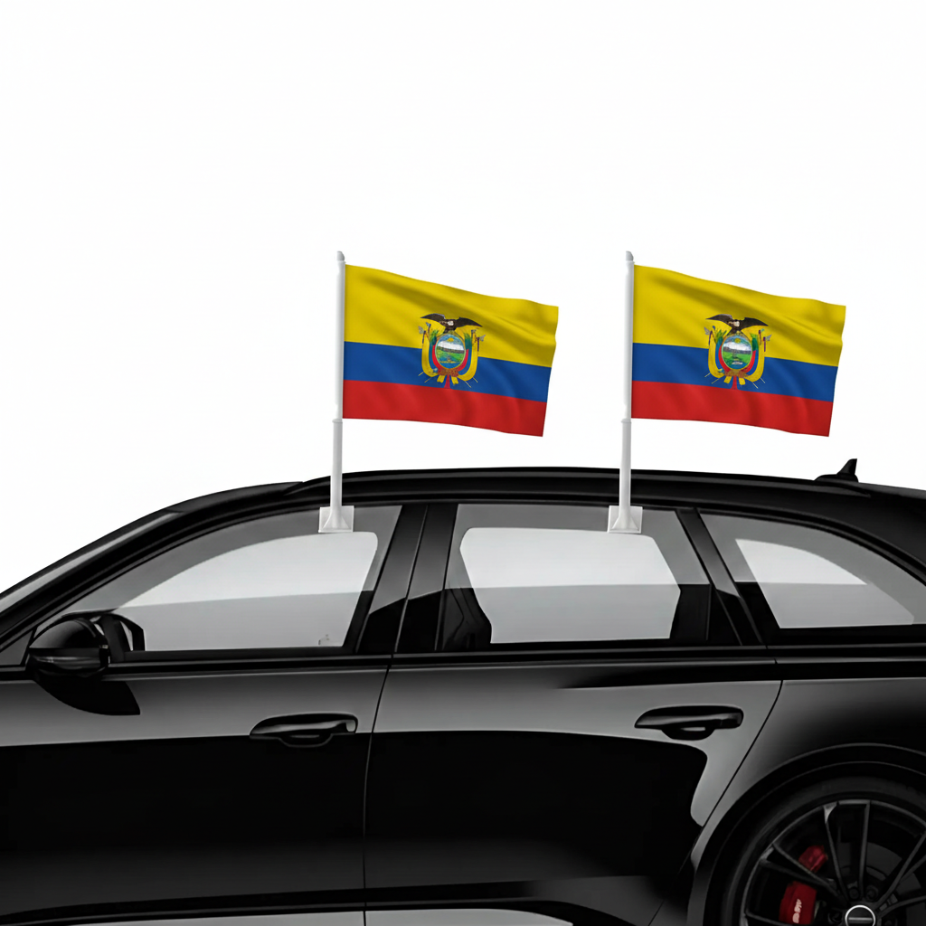 Official FIFA 2026 Ecuador Car Flag