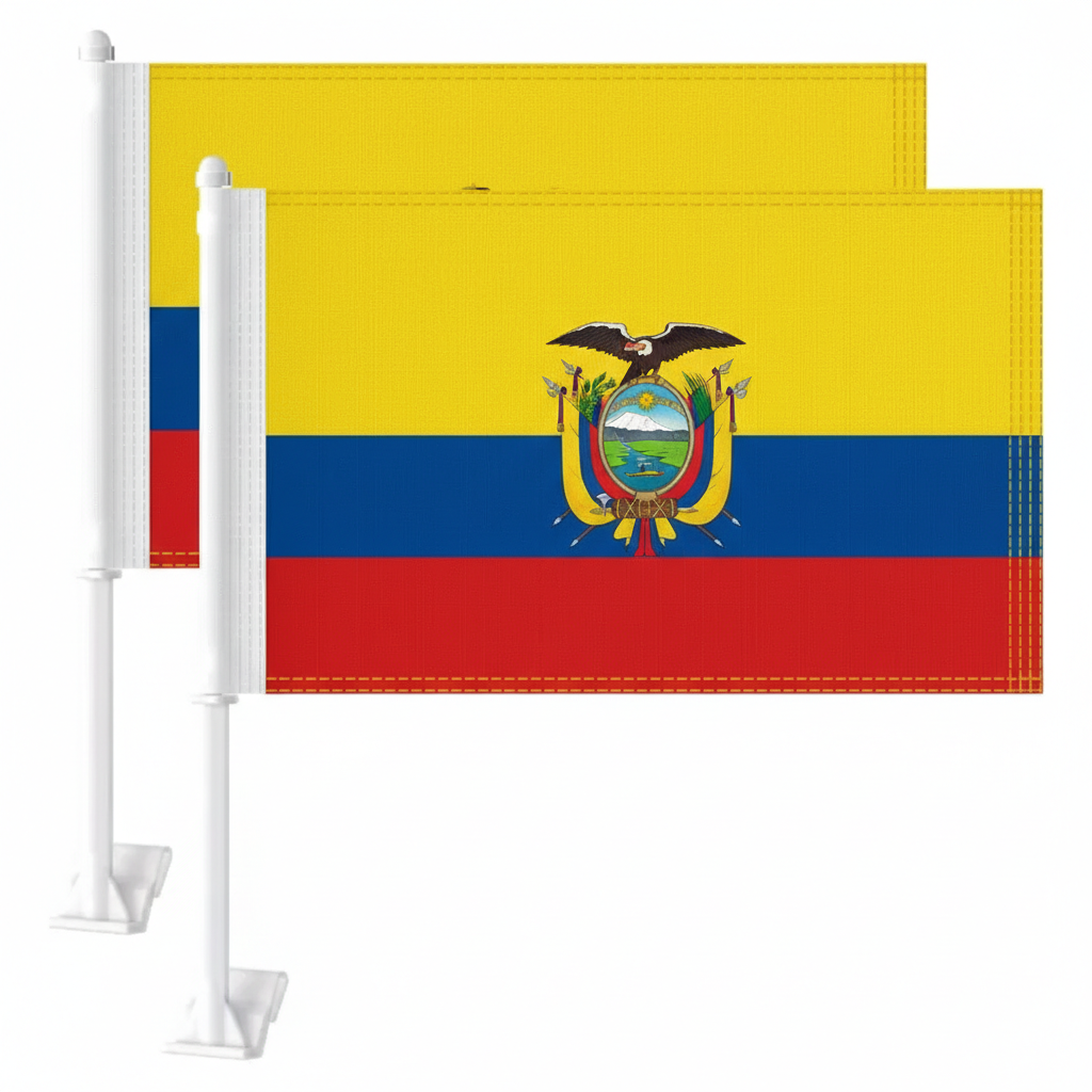 Official FIFA 2026 Ecuador Car Flag