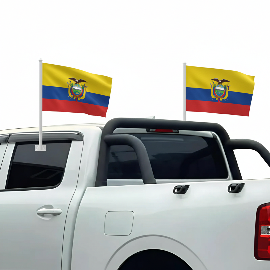 Official FIFA 2026 Ecuador Car Flag