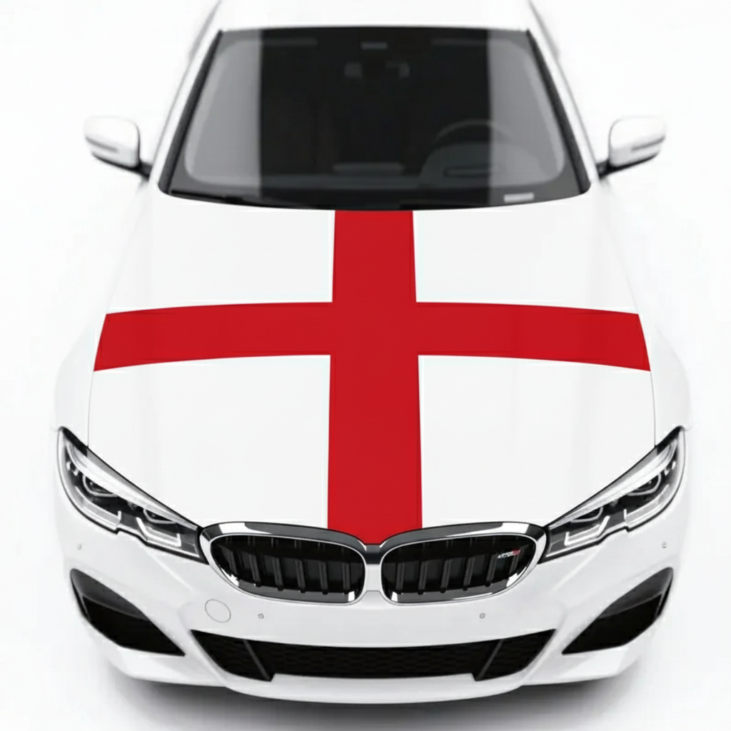 Official FIFA 2026 England Flag Car Hood Cover