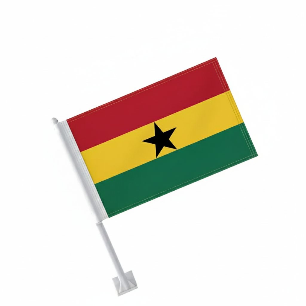 Official FIFA 2026 Ghana Car Flag