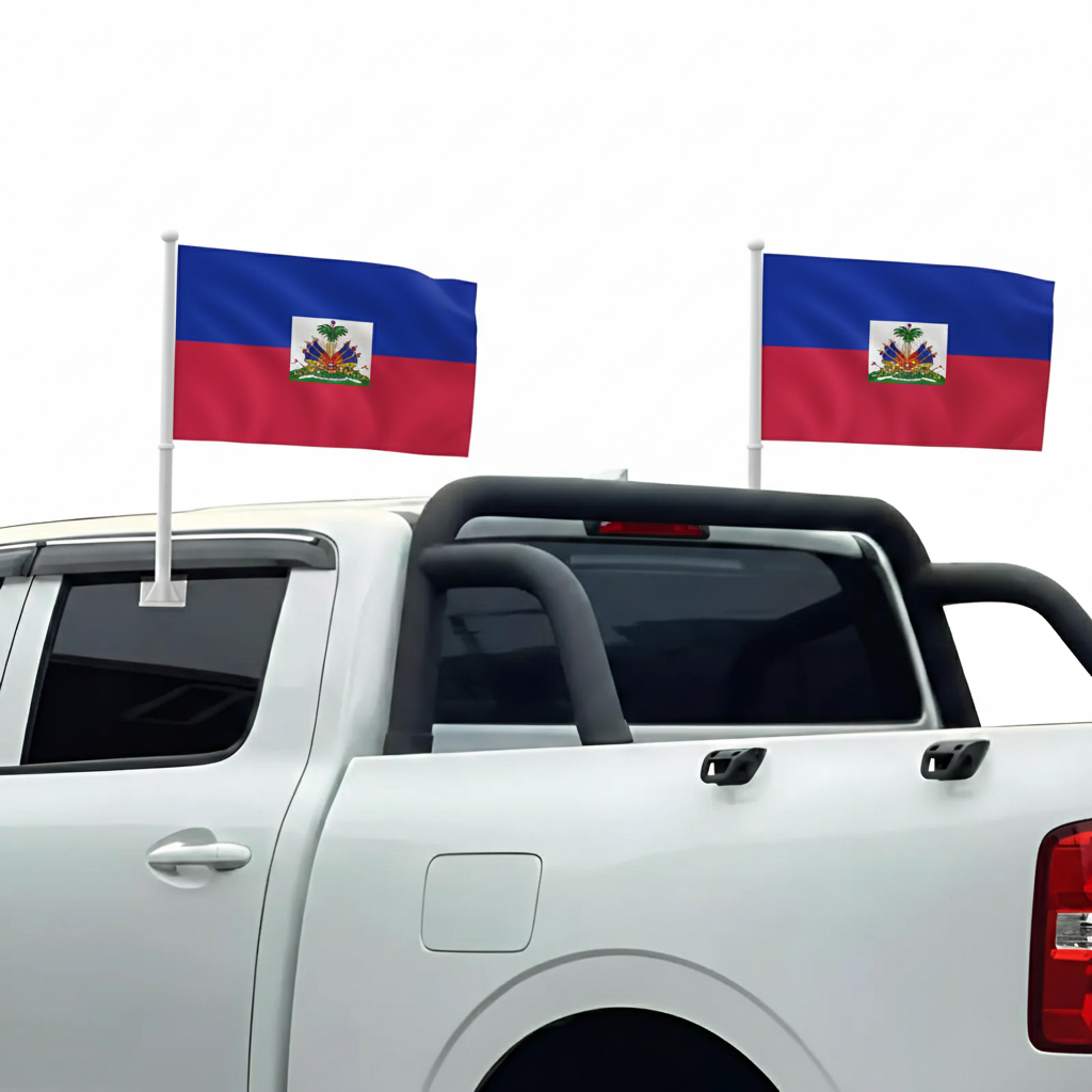 Official FIFA 2026 Haiti Car Flag