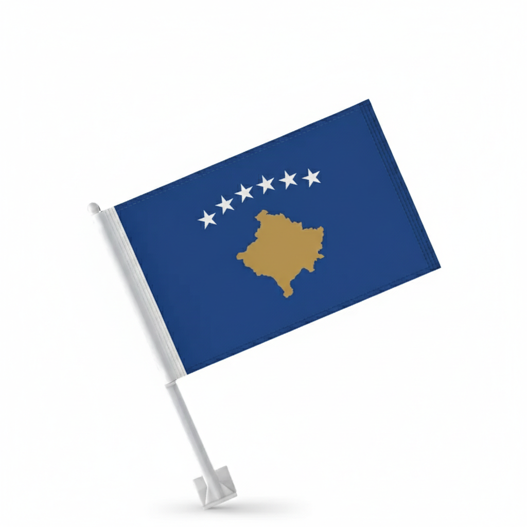 Official FIFA 2026 Kosovo Car Flag