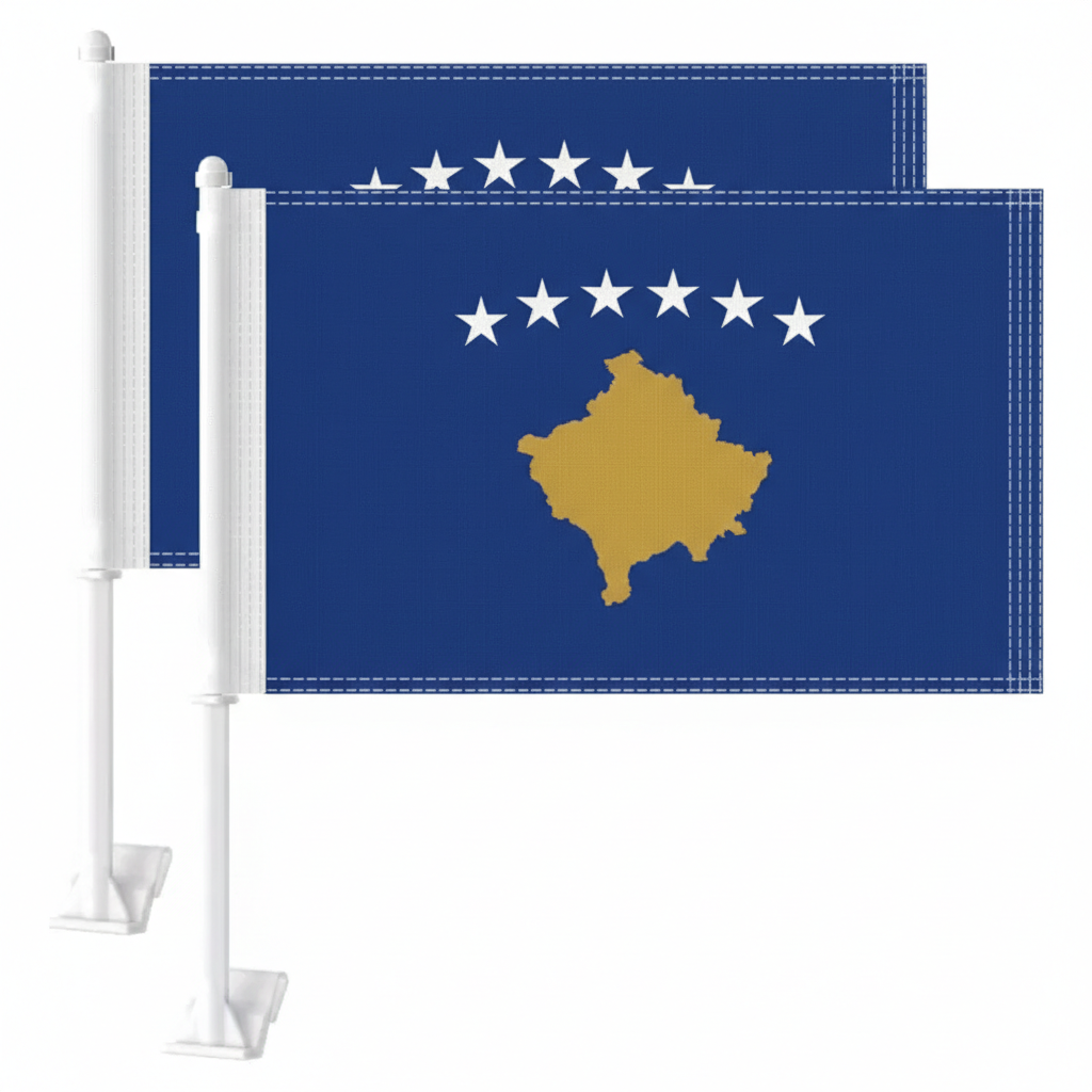 Official FIFA 2026 Kosovo Car Flag