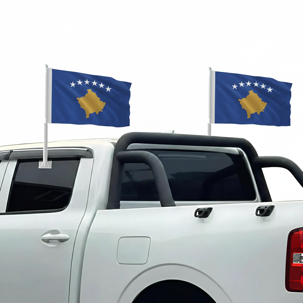 Official FIFA 2026 Kosovo Car Flag