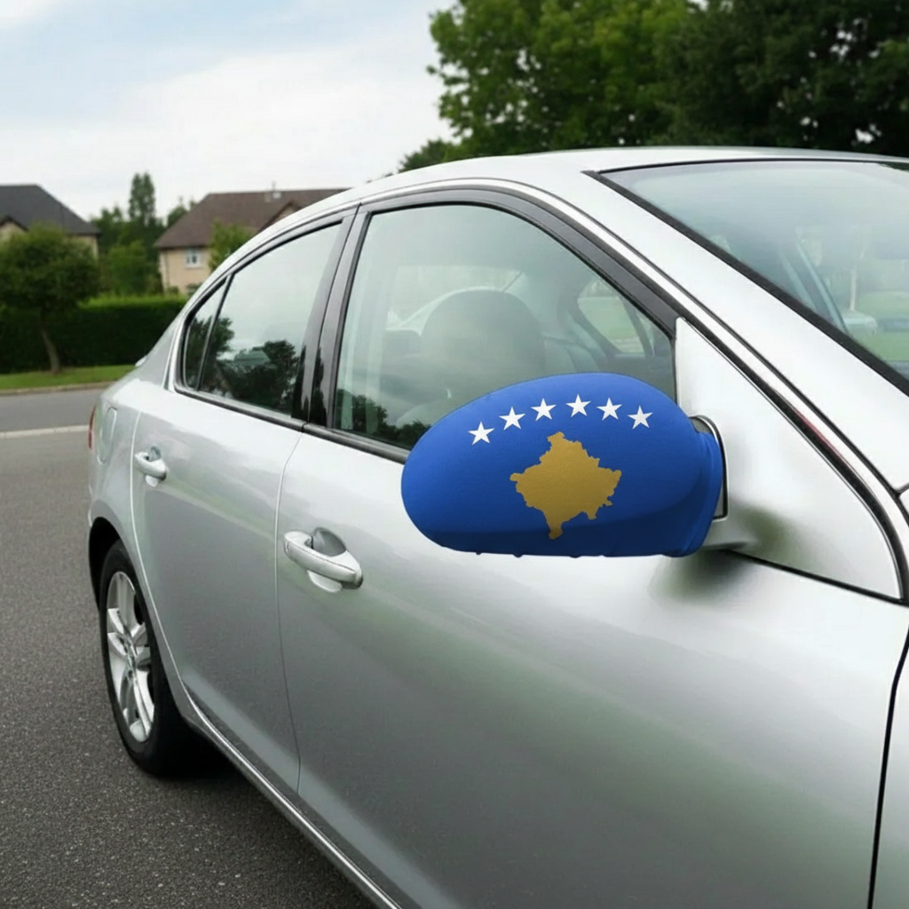 Official FIFA 2026 Kosovo Car Mirror Flag