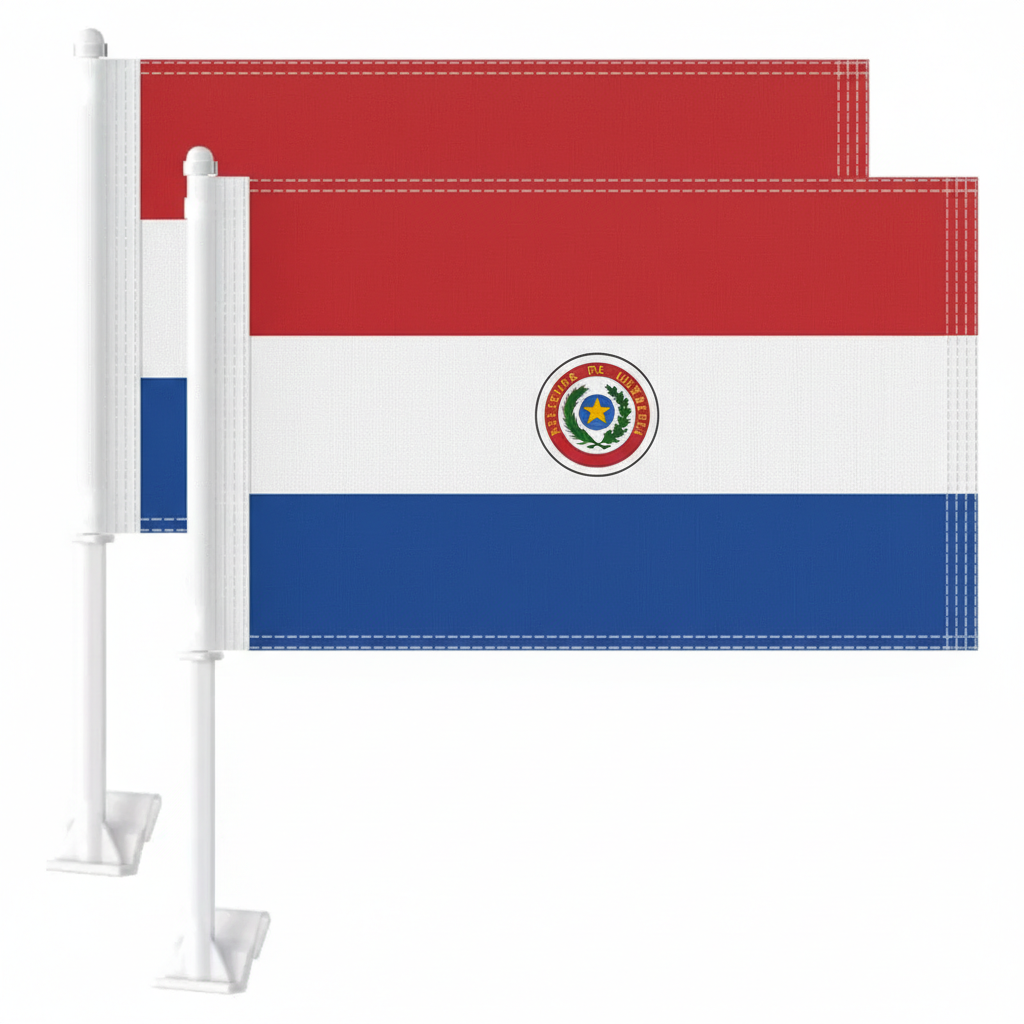 Official FIFA 2026 Paraguay Car Flag