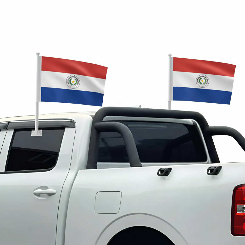Official FIFA 2026 Paraguay Car Flag
