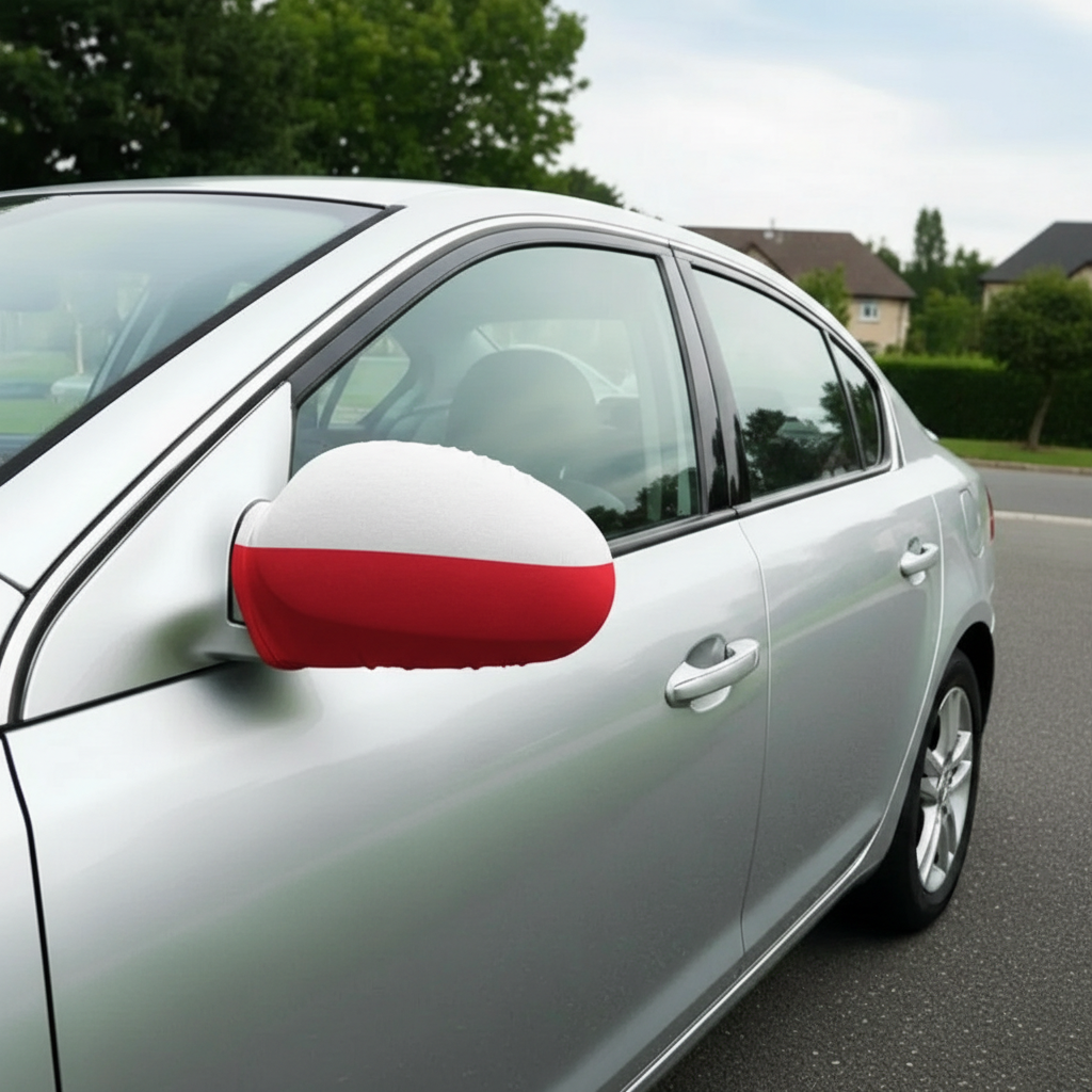 Official FIFA 2026 Poland Car Mirror Flag