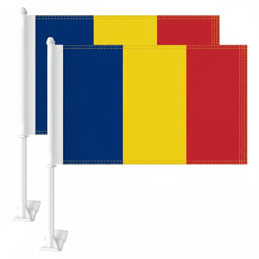 Official FIFA 2026 Romania Car Flag