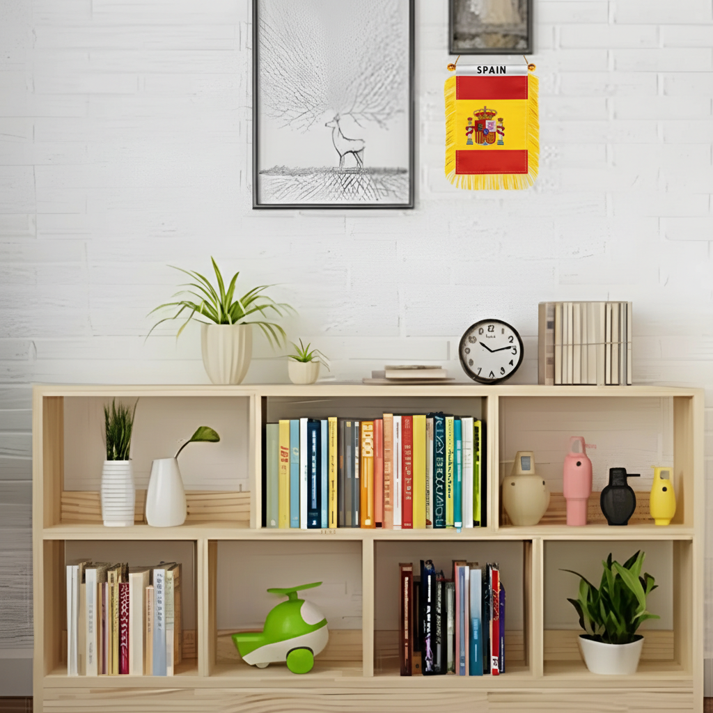 Official FIFA 2026 Spain Car Window Mini Decorative Flag