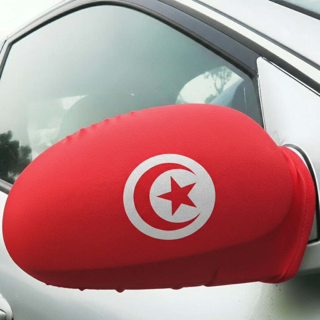 Official FIFA 2026 Tunisia Car Mirror Flag