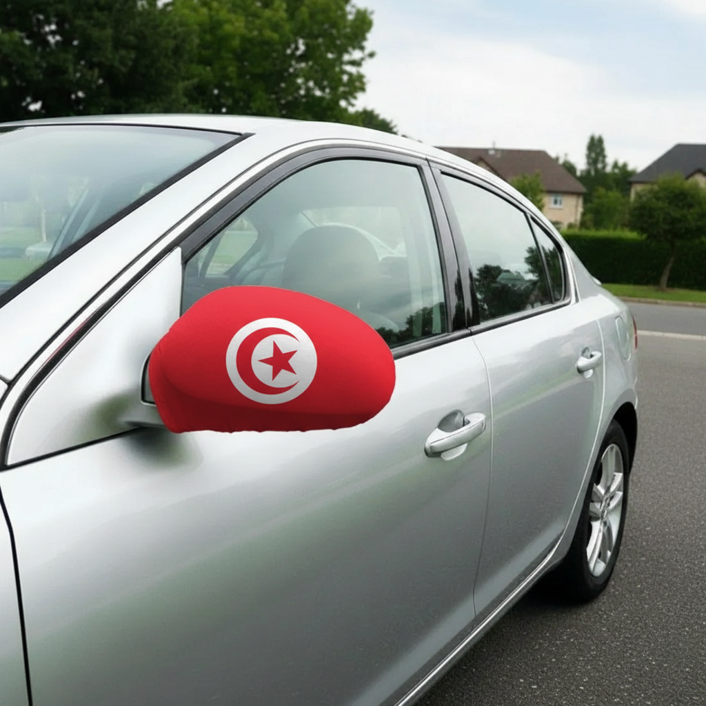 Official FIFA 2026 Tunisia Car Mirror Flag