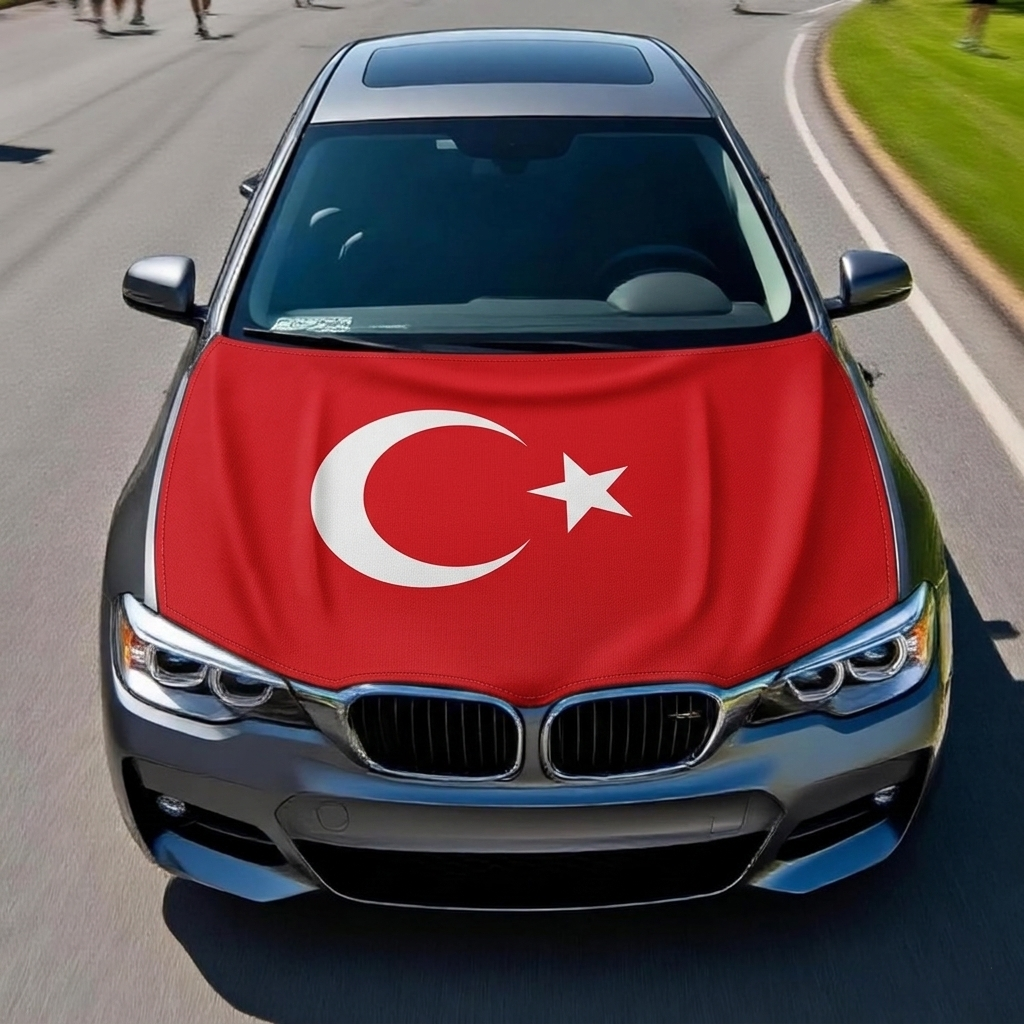 Official FIFA 2026 Turkey Flag Car Hood Cover