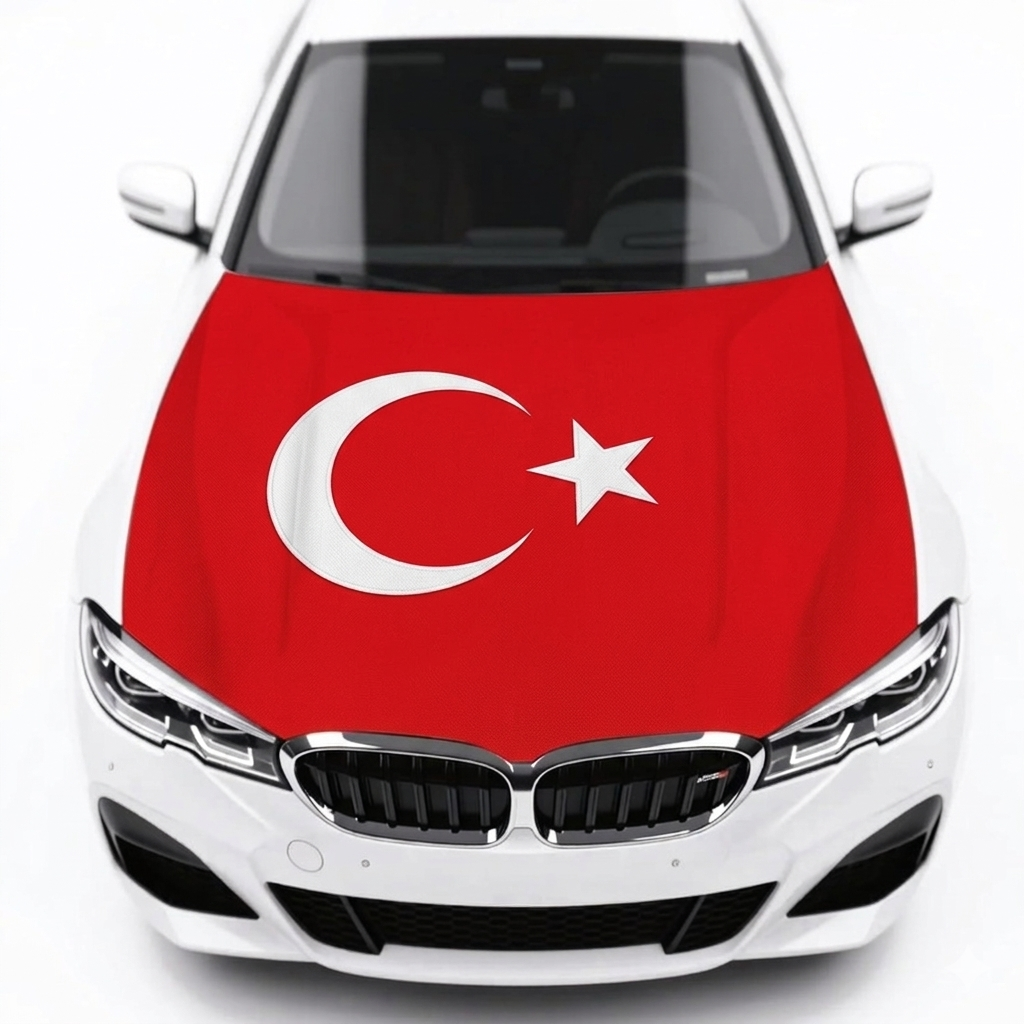 Official FIFA 2026 Turkey Flag Car Hood Cover