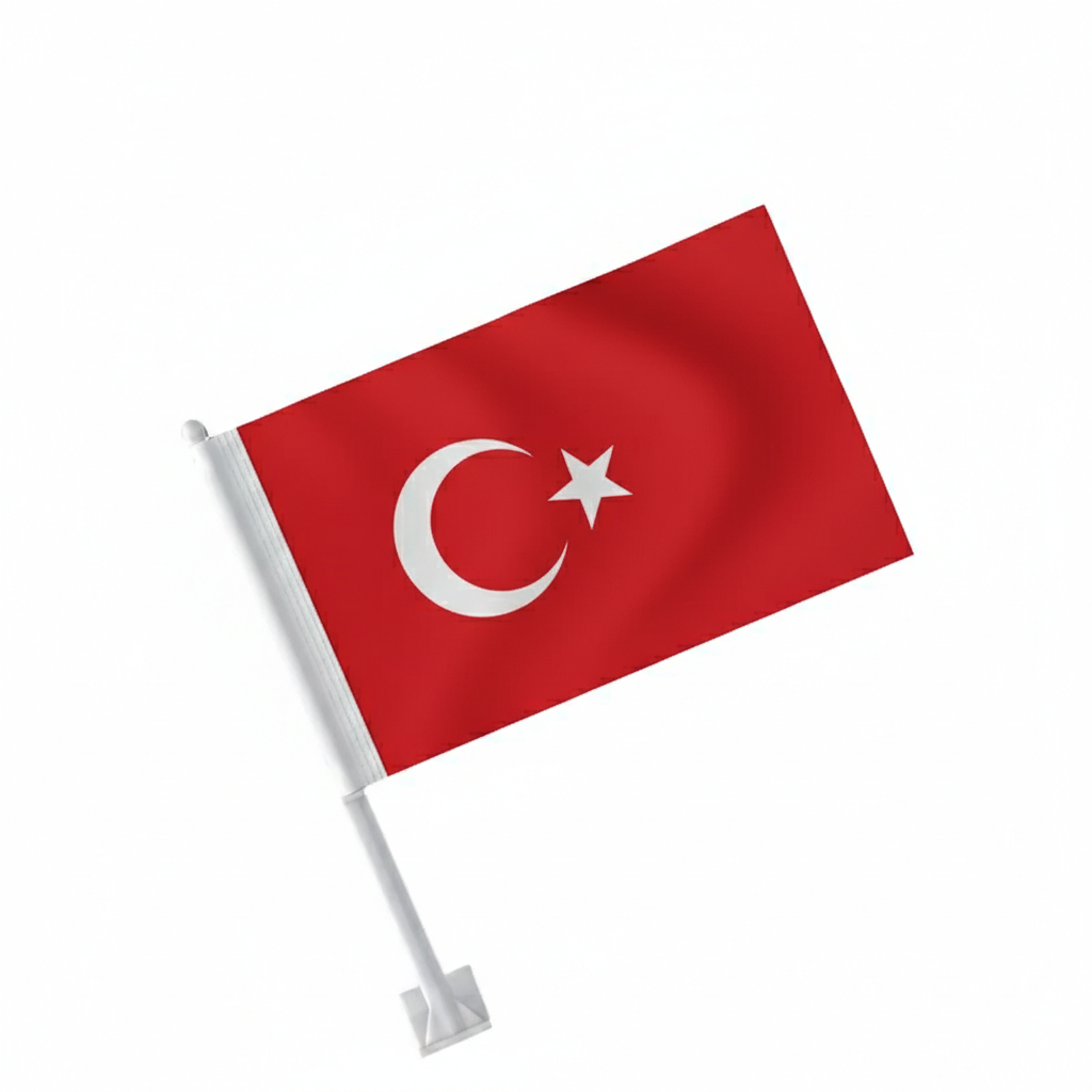 Official FIFA 2026 Turkey Car Flag