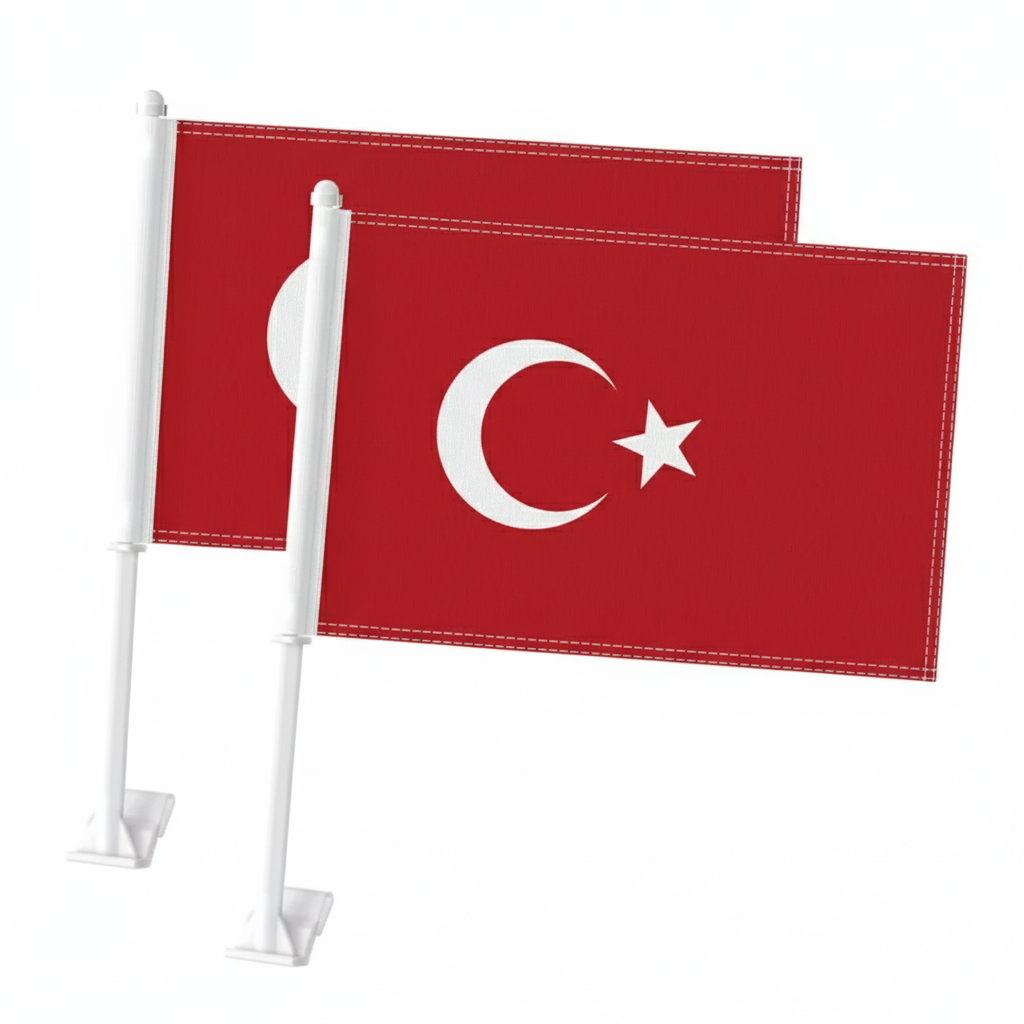 Official FIFA 2026 Turkey Car Flag