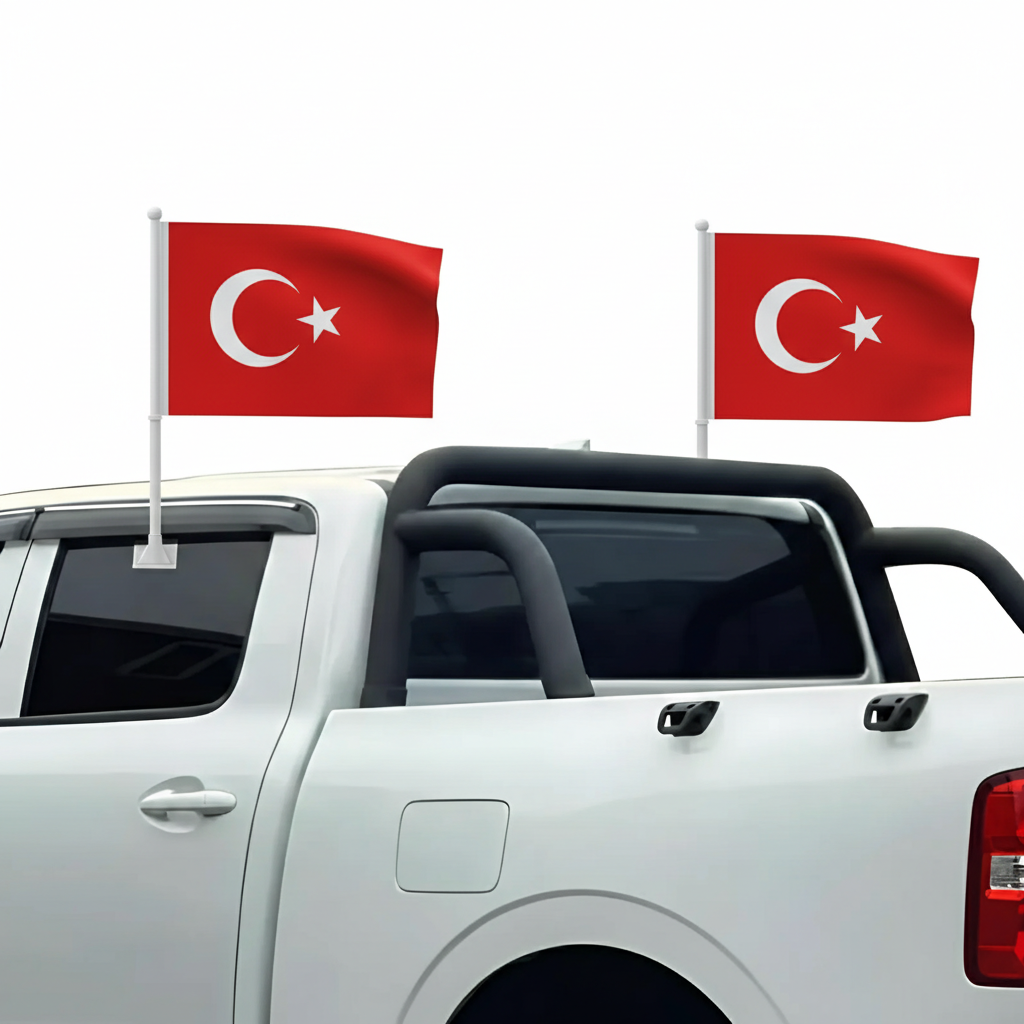 Official FIFA 2026 Turkey Car Flag