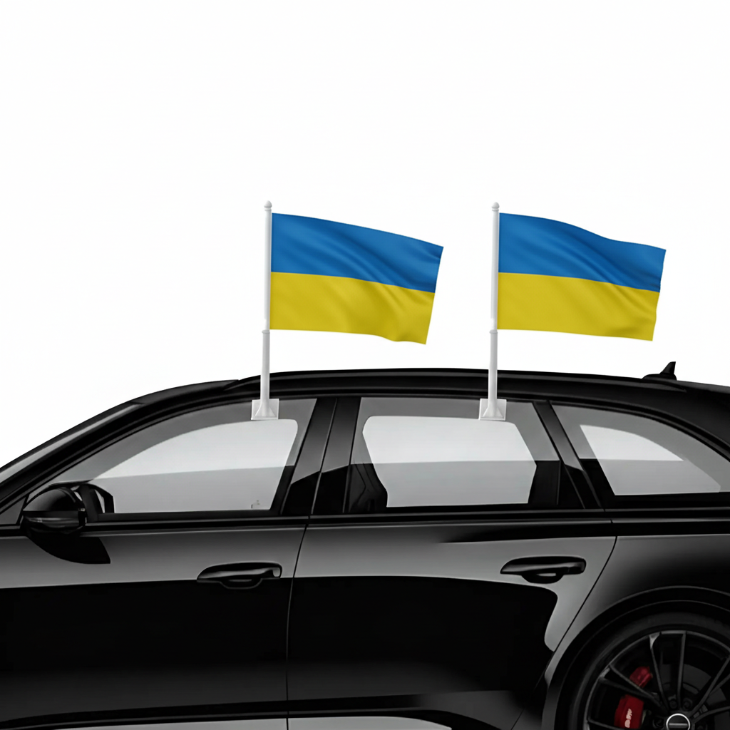 Official FIFA 2026 Ukraine Car Flag