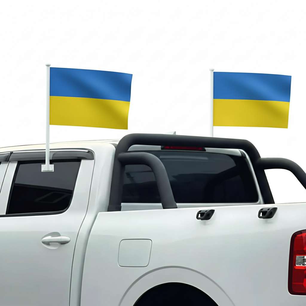 Official FIFA 2026 Ukraine Car Flag
