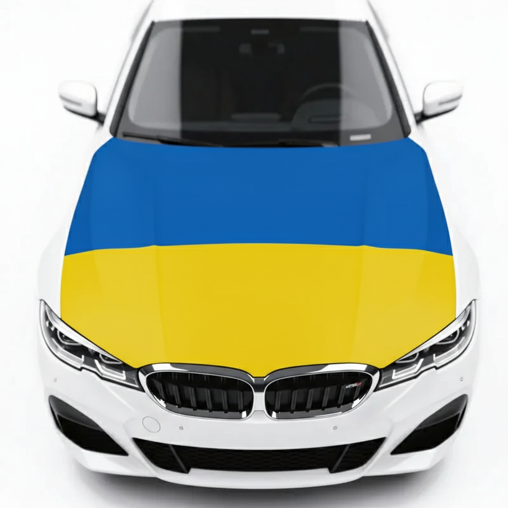 Official FIFA 2026 Ukraine Flag Car Hood Cover