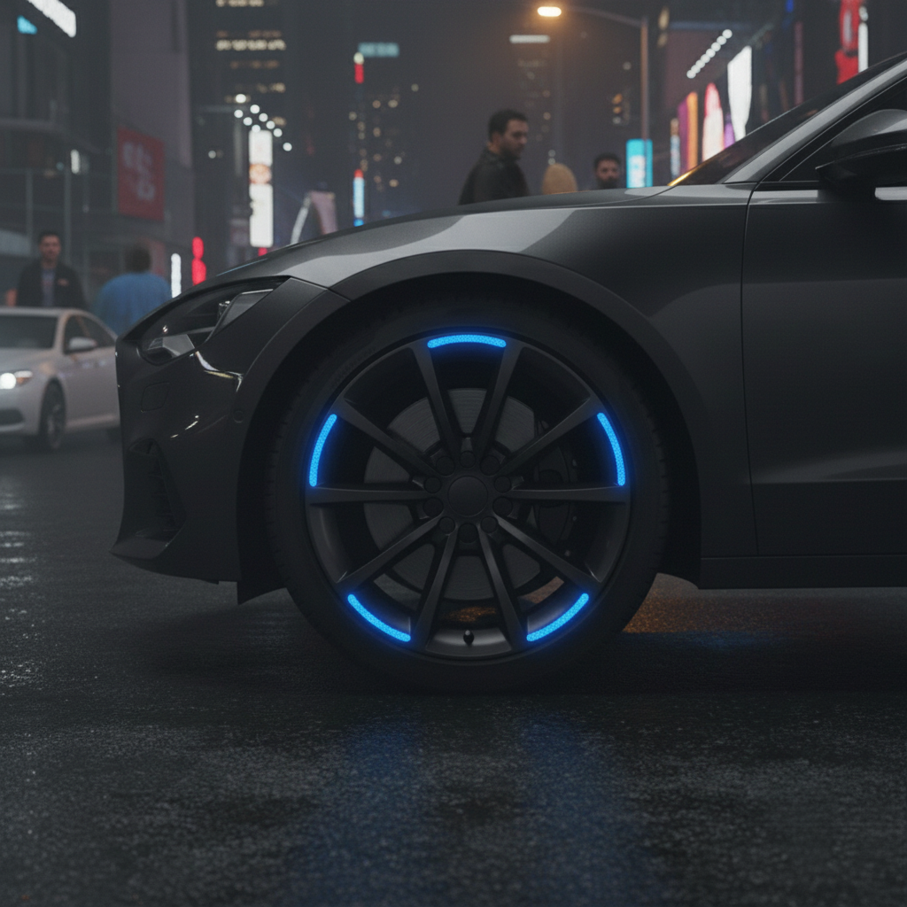 Reflective Car Stickers For Night Drive Safety And Vehicle Visibility