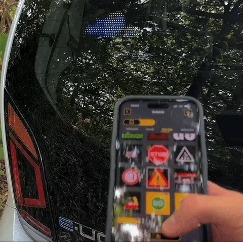 Dynamic LED Rear Display for Cars