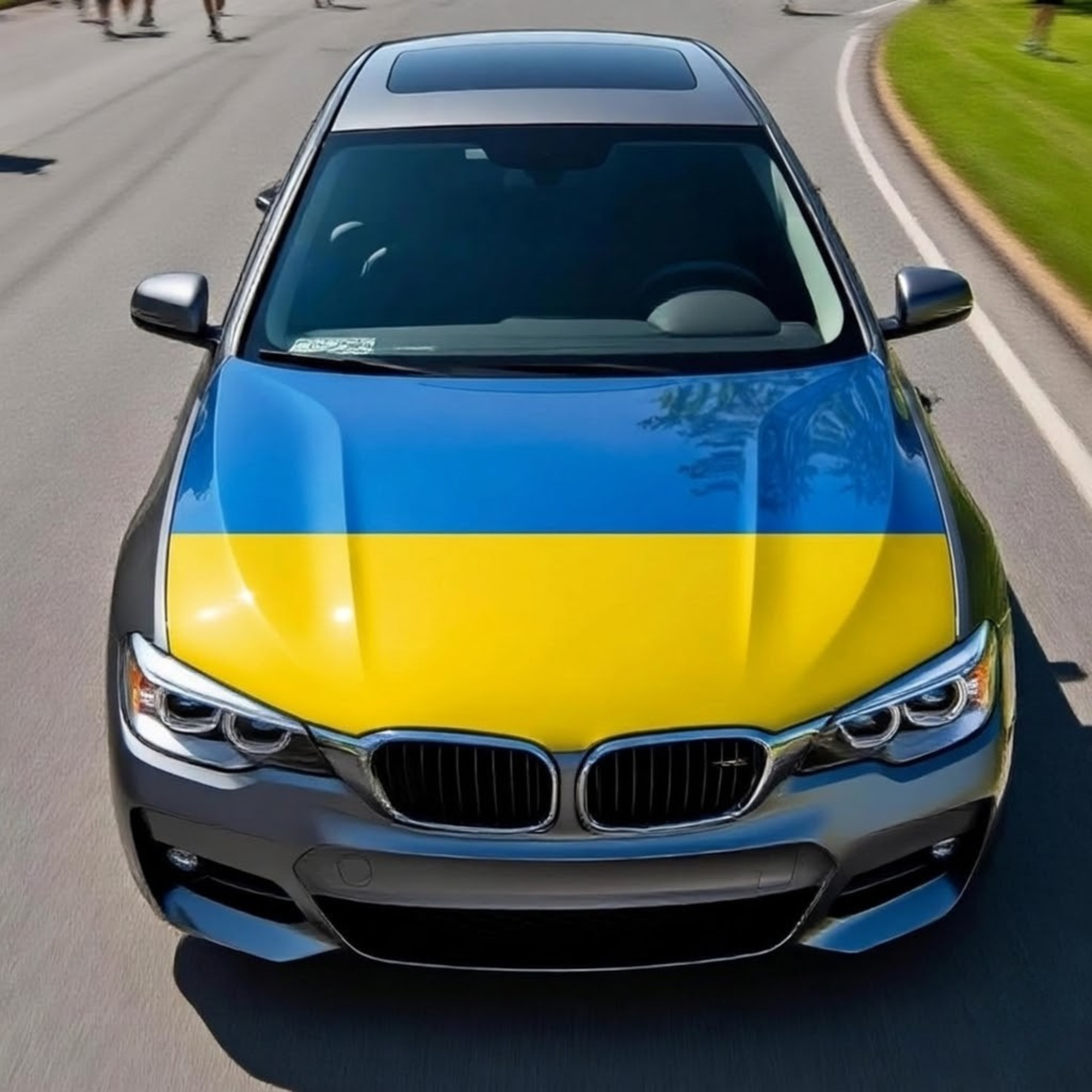 Official FIFA 2026 Ukraine Flag Car Hood Cover