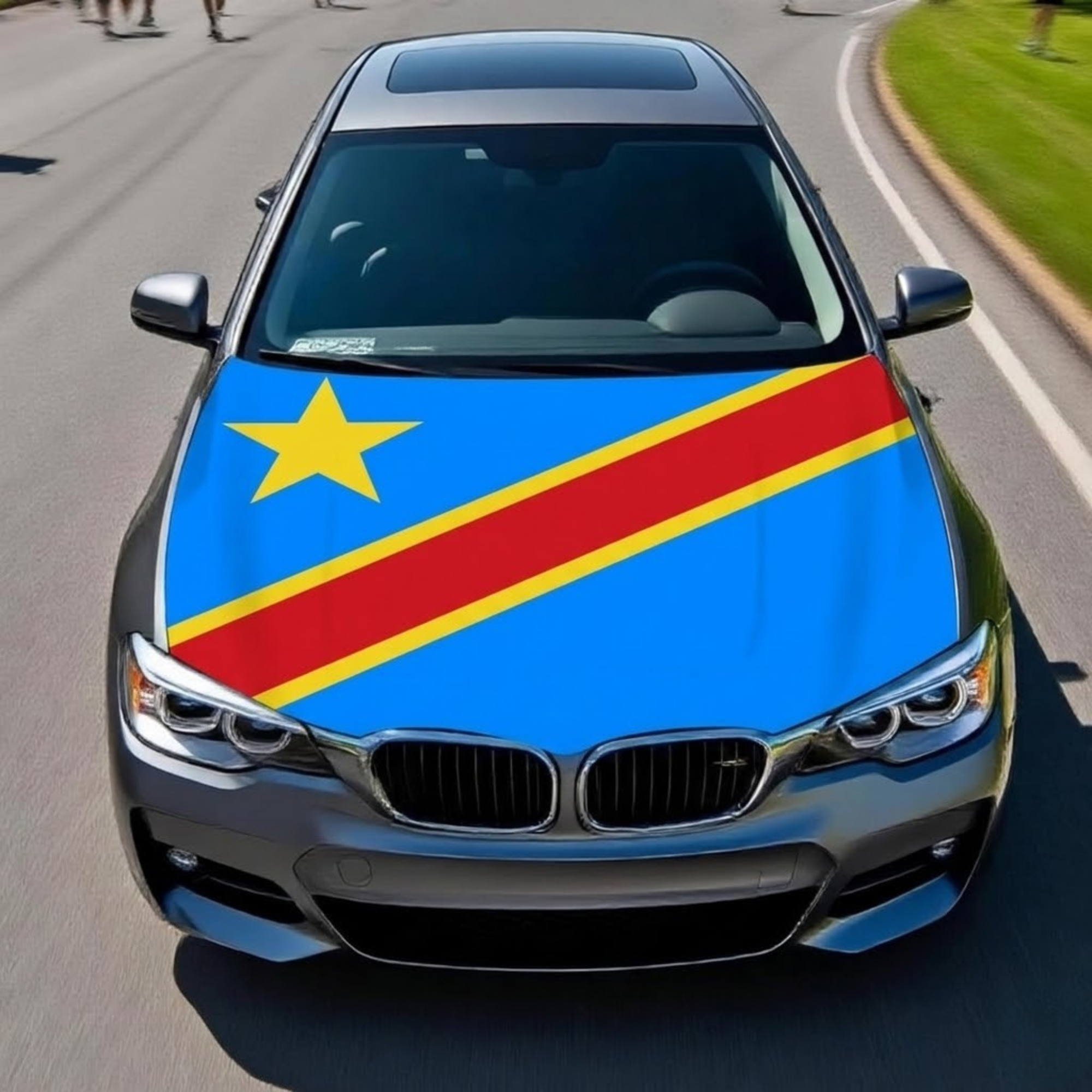 Official FIFA 2026 Democratic Republic of the Congo Flag Car Hood Cover