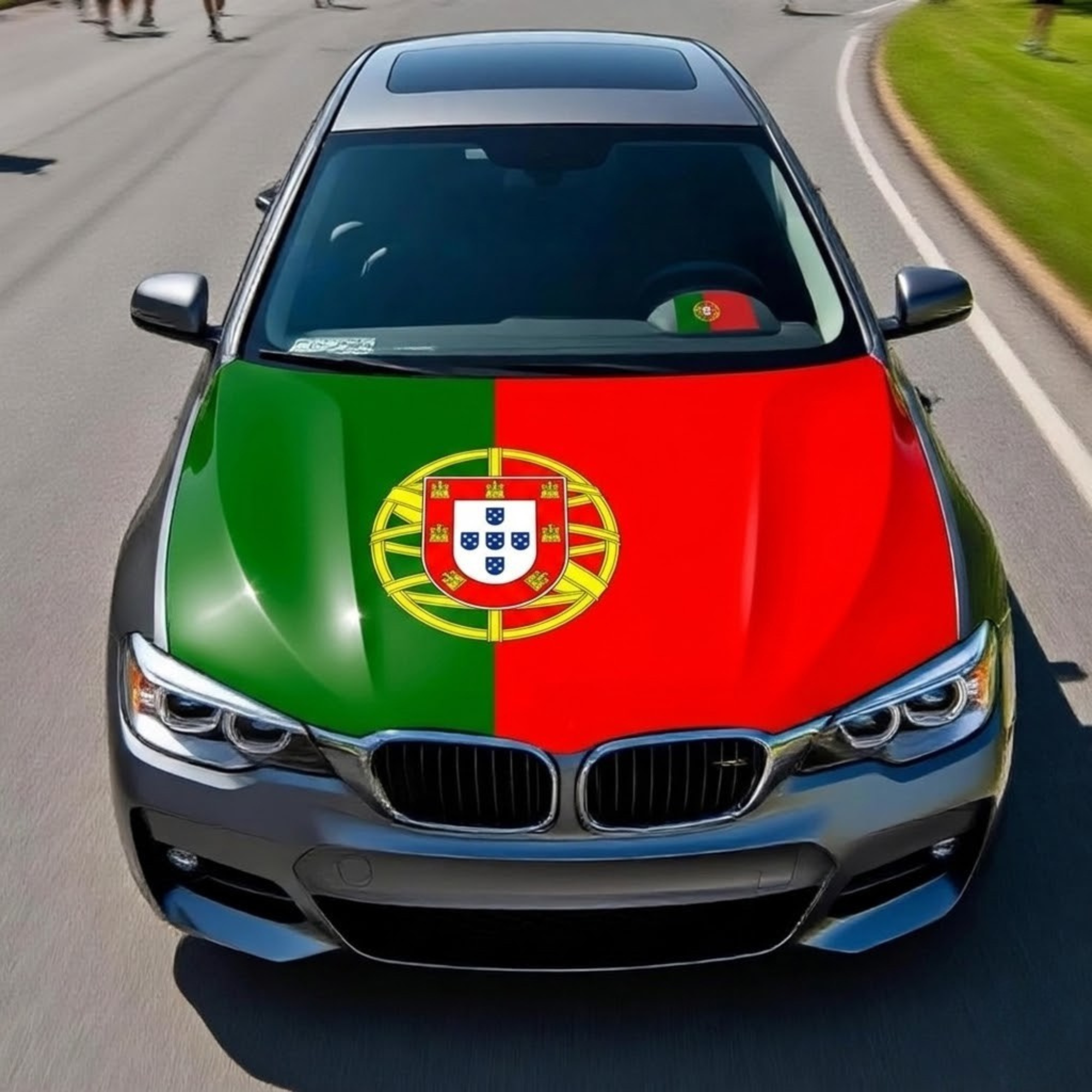 Official FIFA 2026 Portugal Flag Car Hood Cover
