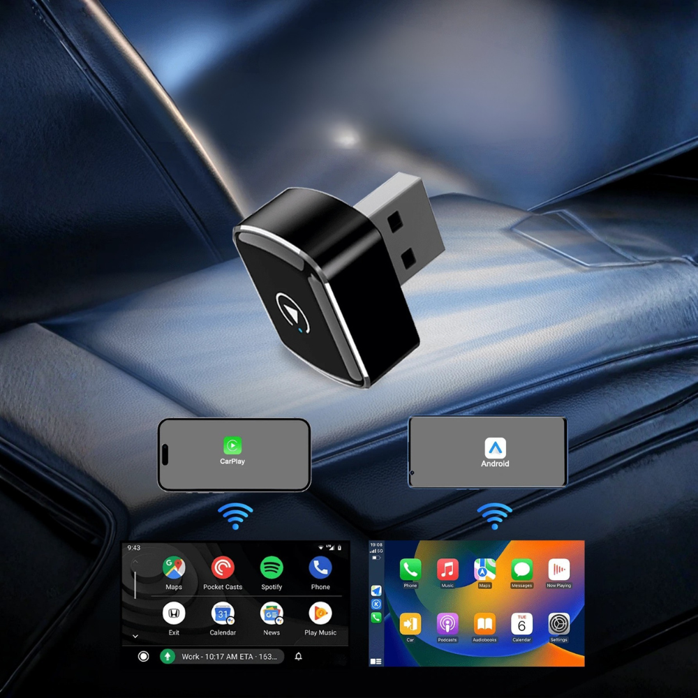 Wireless Automatic Reconnect Super Mini CarPlay Adapter Compatible With Built In CarPl 