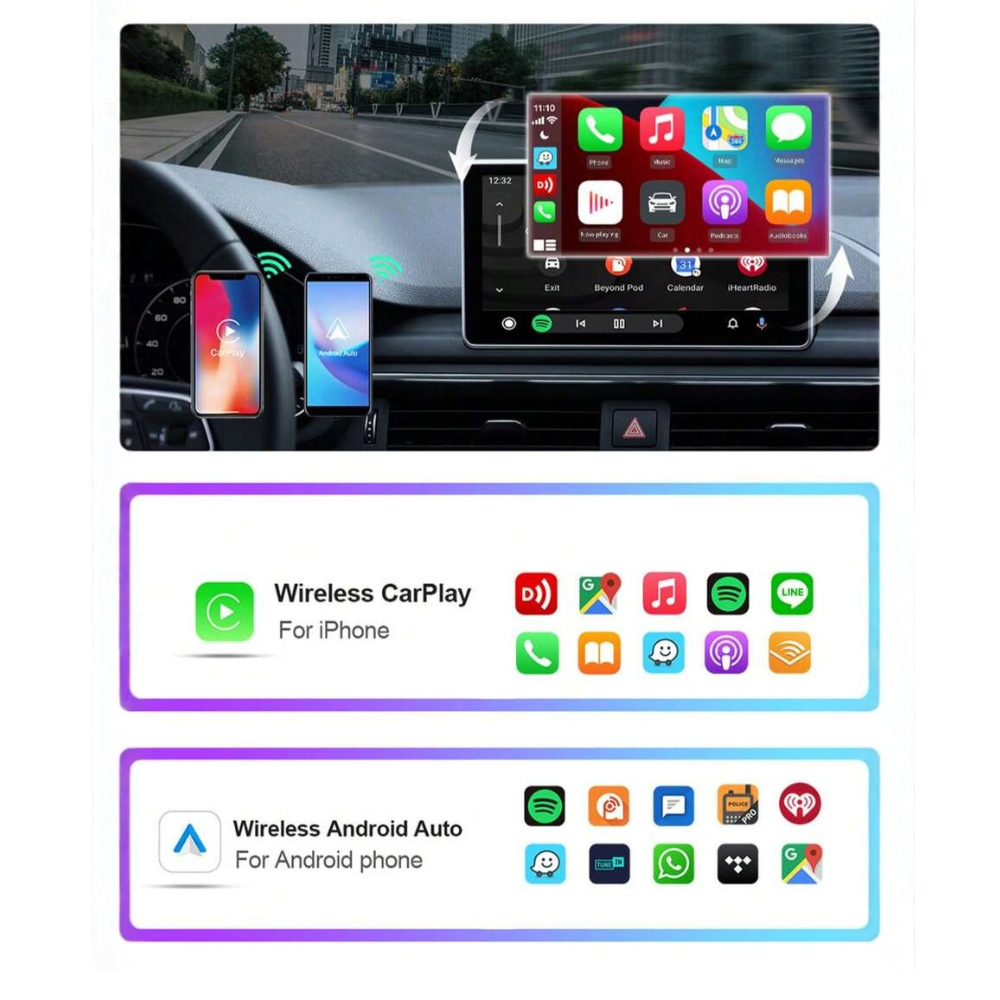 Wireless Automatic Reconnect Super Mini CarPlay Adapter Compatible With Built In CarPl 