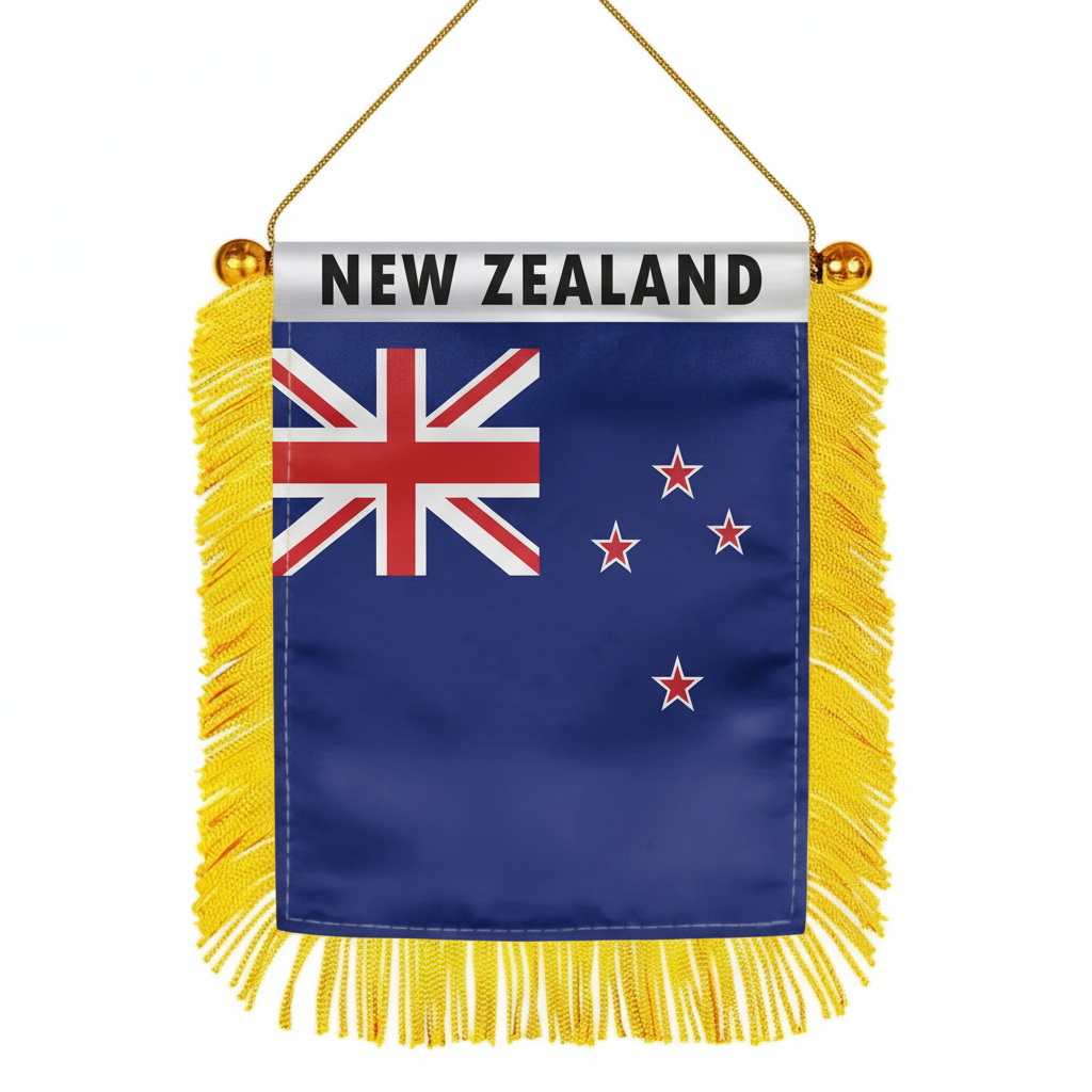 Official FIFA 2026 New Zealand Car Window Mini Decorative Flag