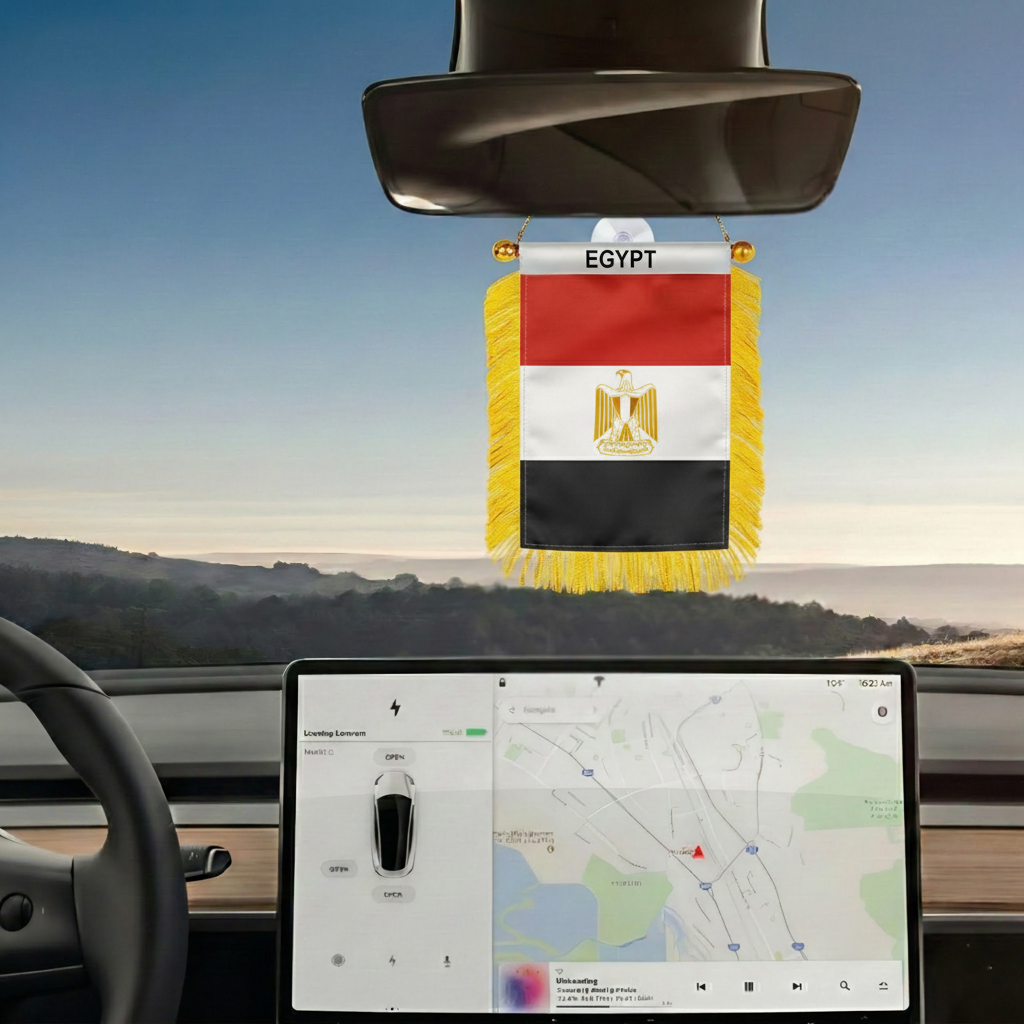 Official FIFA 2026 Egypt Car Window Mini Decorative Flag