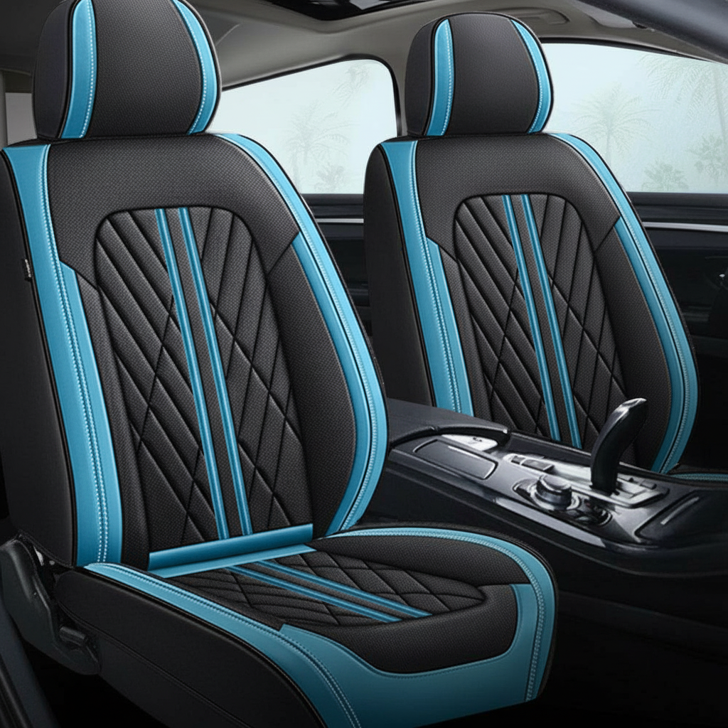 Ultra Car Seat Covers With Leather Design And Airbag Compatibility For Cars