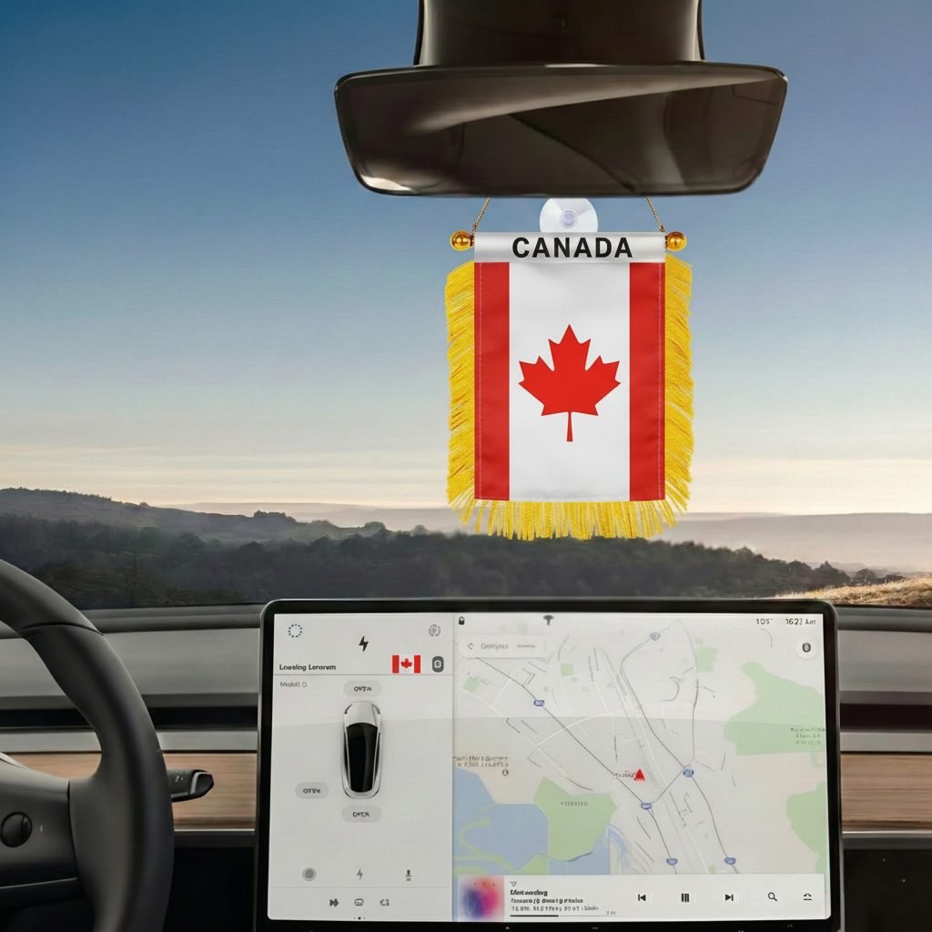 Official FIFA 2026 Canada Car Window Mini Decorative Flag