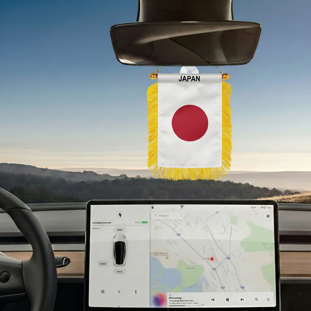 Official FIFA 2026 Japan Car Window Mini Decorative Flag