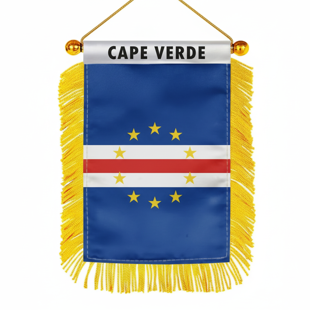 Official FIFA 2026 Cape Verde Car Window Mini Decorative Flag