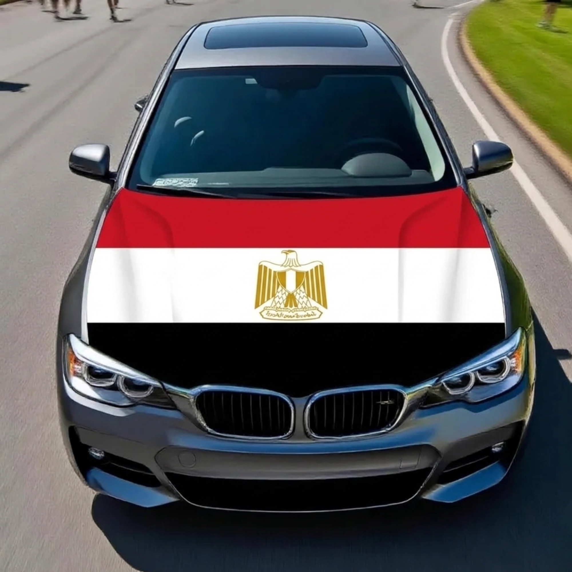 Official FIFA 2026 Egypt Flag Car Hood Cover