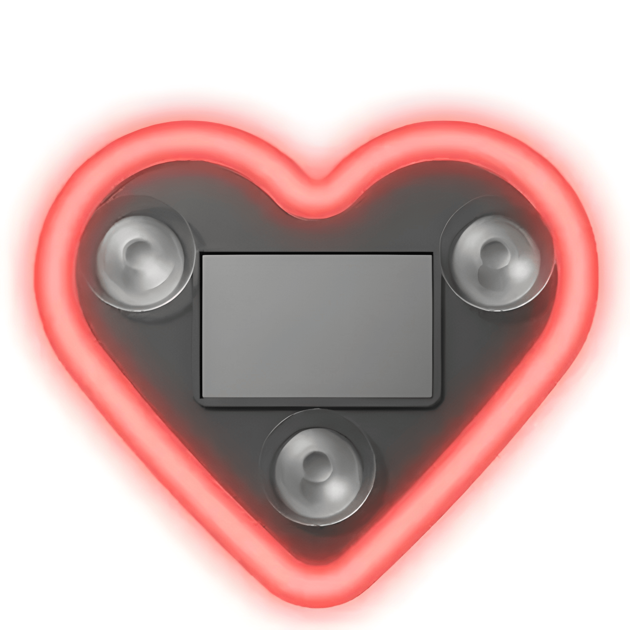 Solar Powered LED Heart Shape C-Pillar Neon Light Eco-Friendly Wireless Car Interior Decor