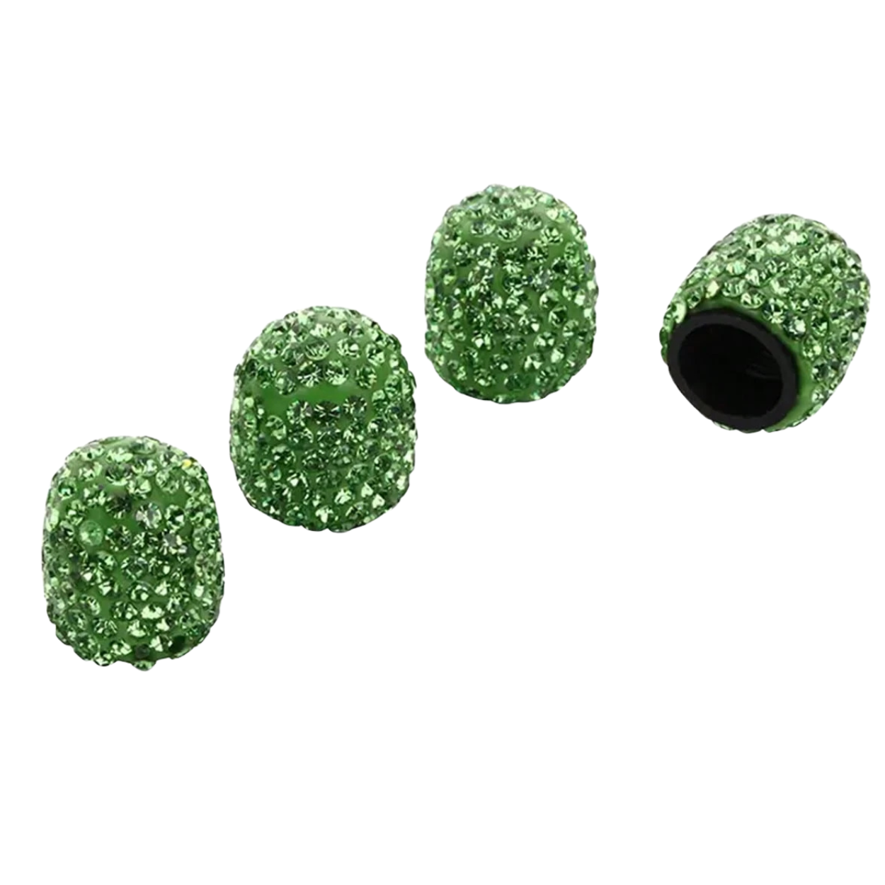 4 Pieces Creative Diamond Studded Tire Valve Caps For Cars