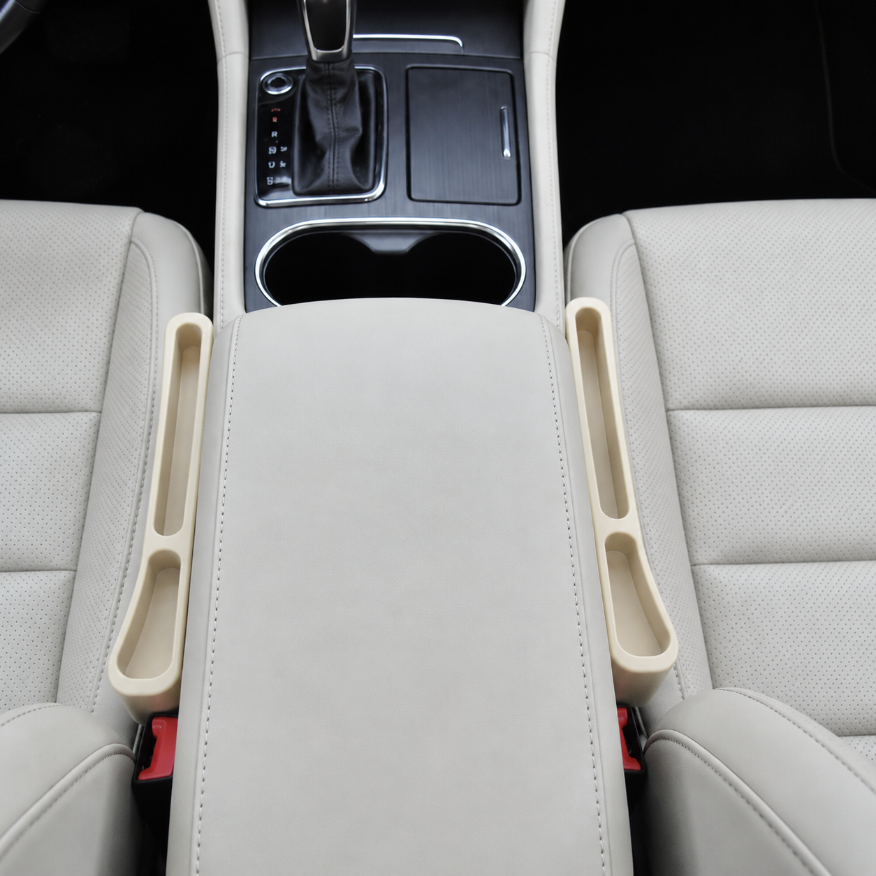 Pack Of 2 Car Seat Gap Filler Storage Boxes With Dual Slot Design