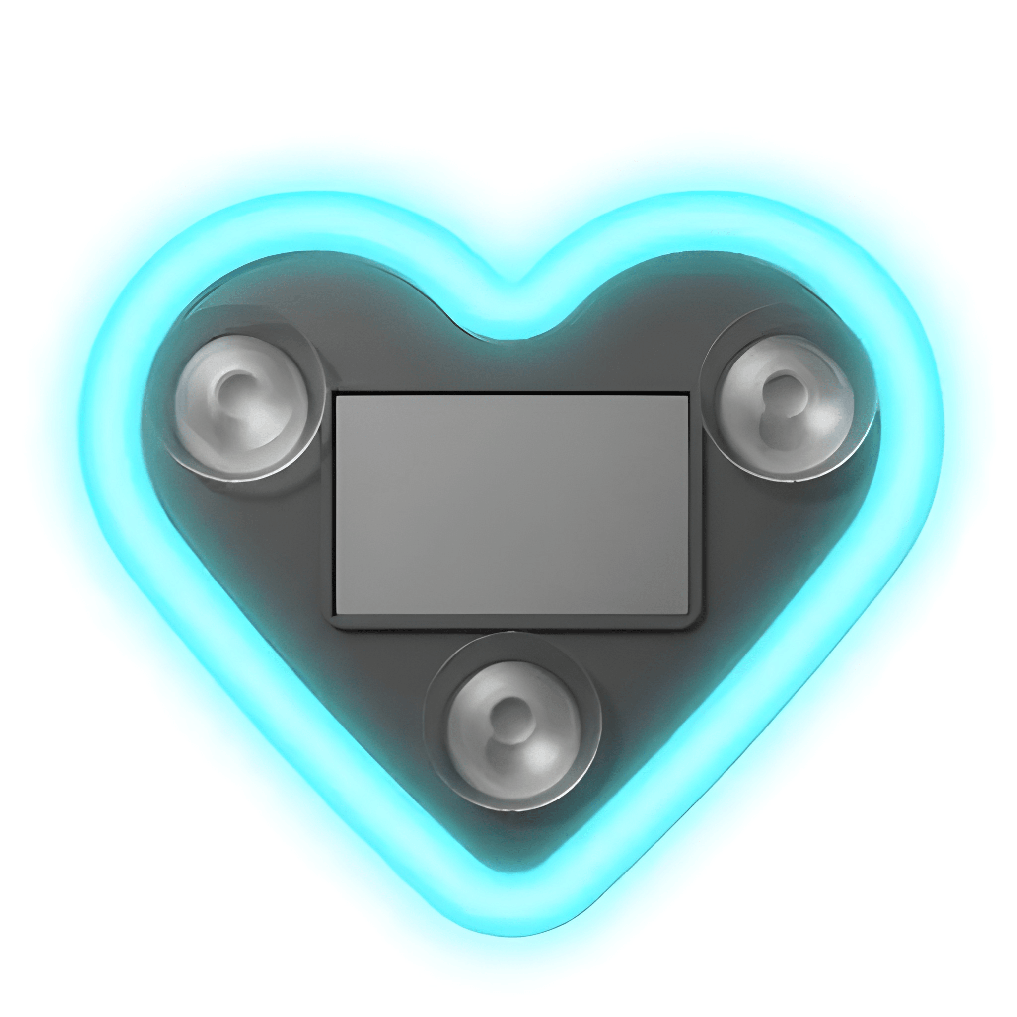 Solar Powered LED Heart Shape C-Pillar Neon Light Eco-Friendly Wireless Car Interior Decor