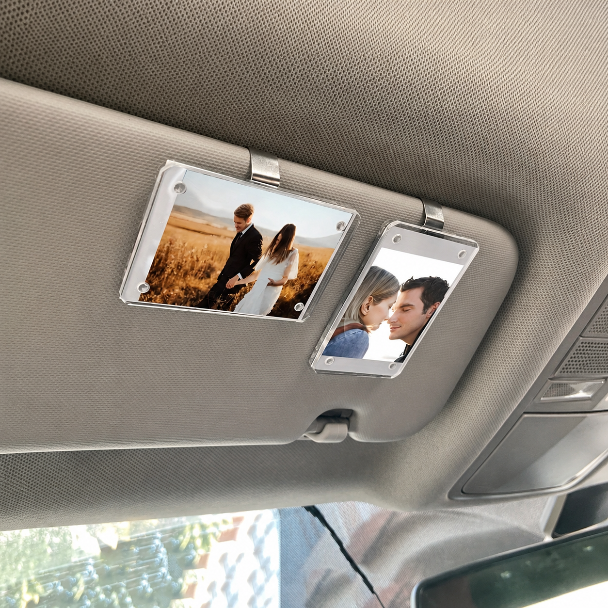 Universal Car Sun Visor Magnetic Photo Frame Clip For Clear Picture Display