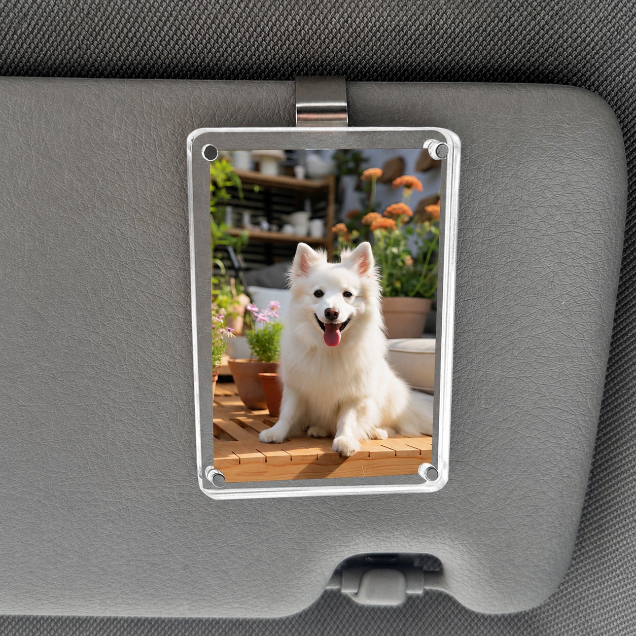 Universal Car Sun Visor Magnetic Photo Frame Clip For Clear Picture Display