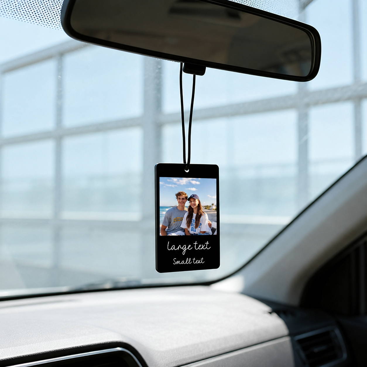 Personalized Photo Car Pendant Hanging Ornament For Car Mirror And Bag Charm