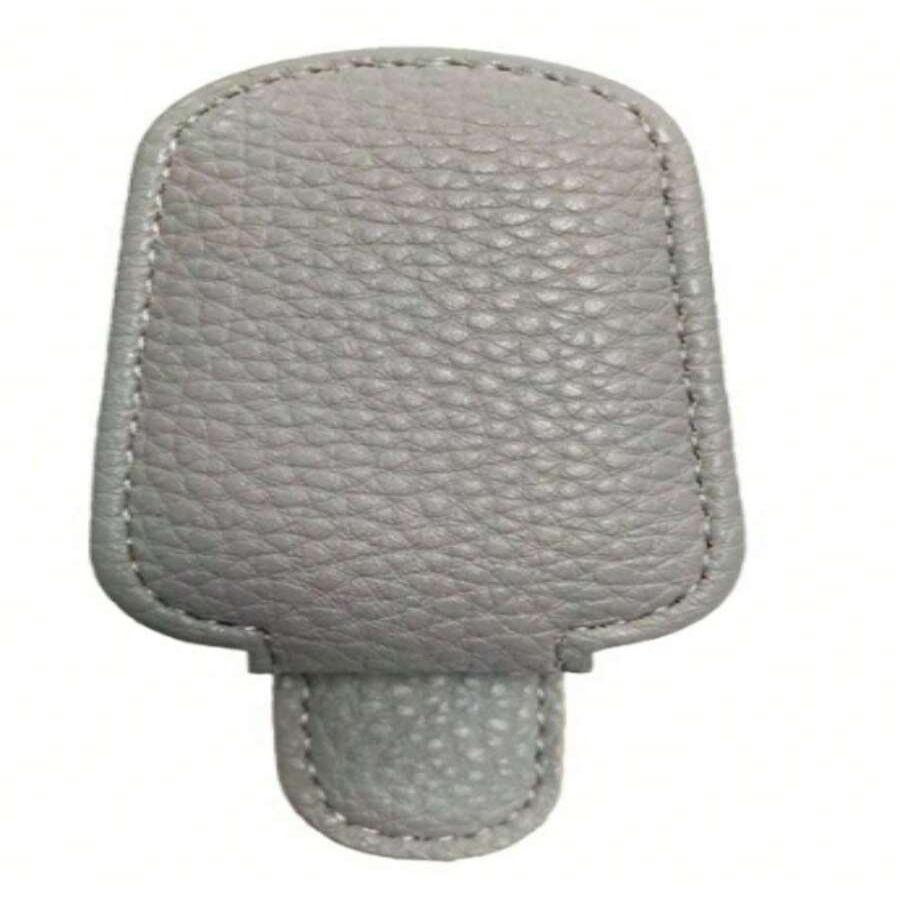 Magnetic Leather Eyeglasses Clip For Car Sun Visor Interior Accessory