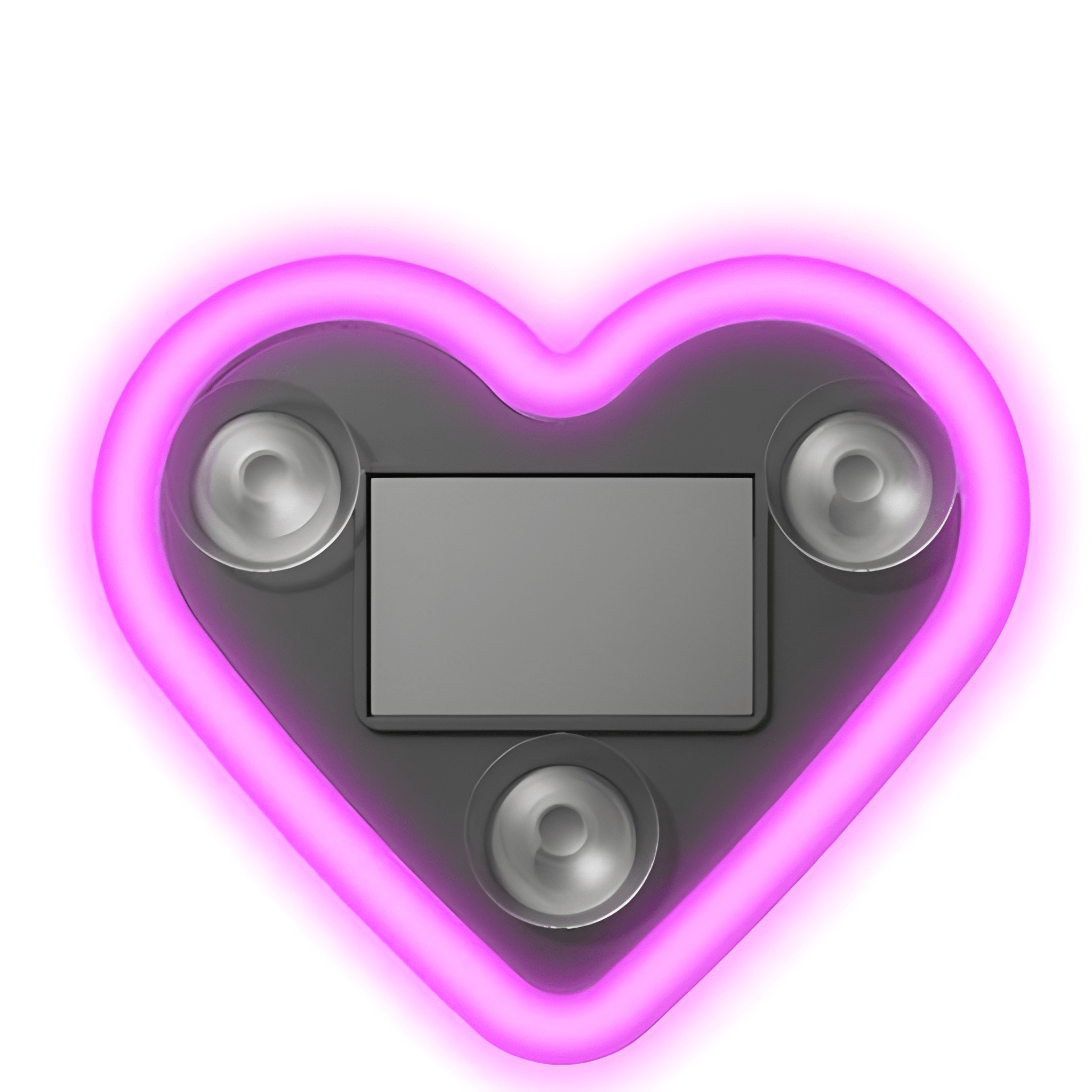 Solar Powered LED Heart Shape C-Pillar Neon Light Eco-Friendly Wireless Car Interior Decor