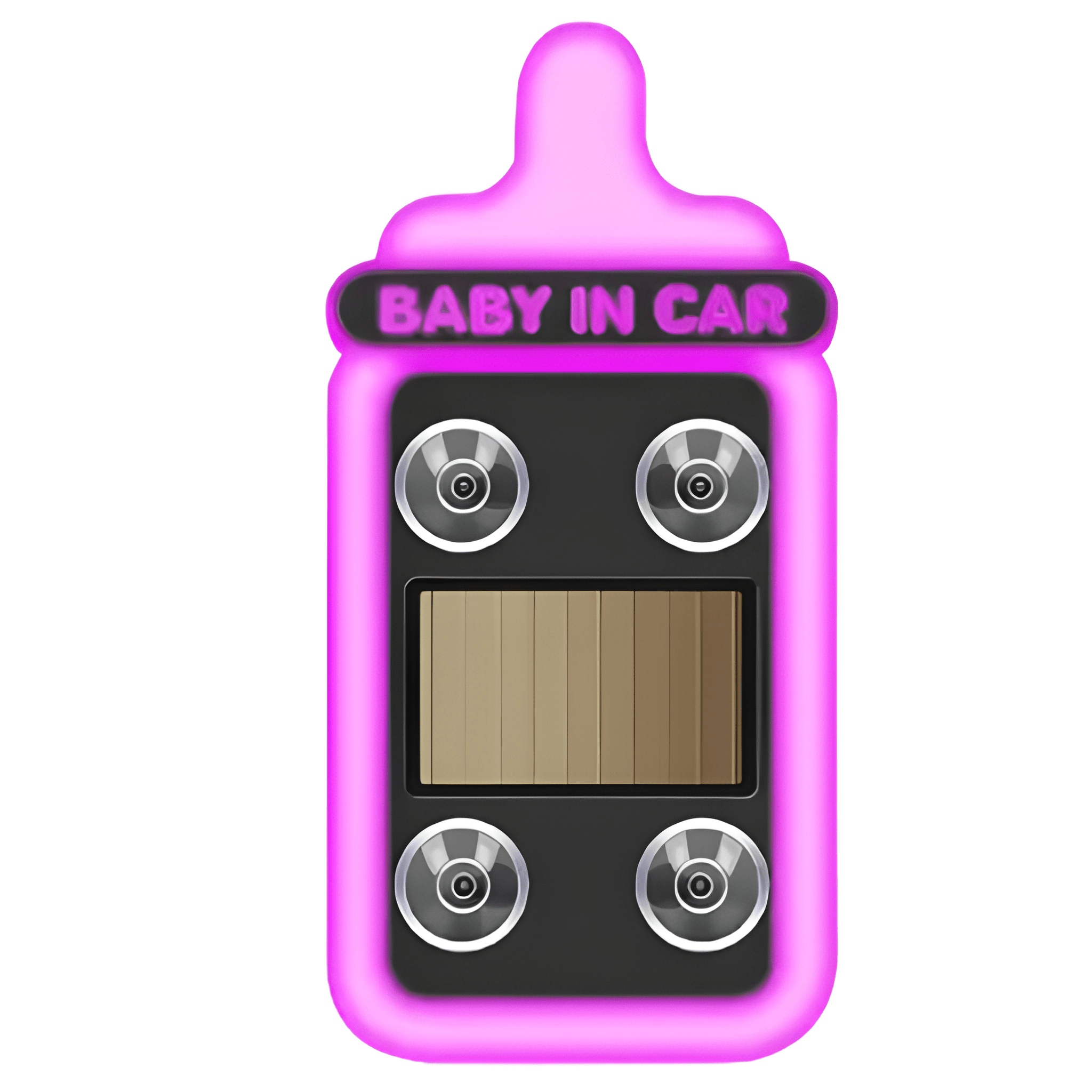 Solar Powered LED Heart Shape C-Pillar Neon Light Eco-Friendly Wireless Car Interior Decor