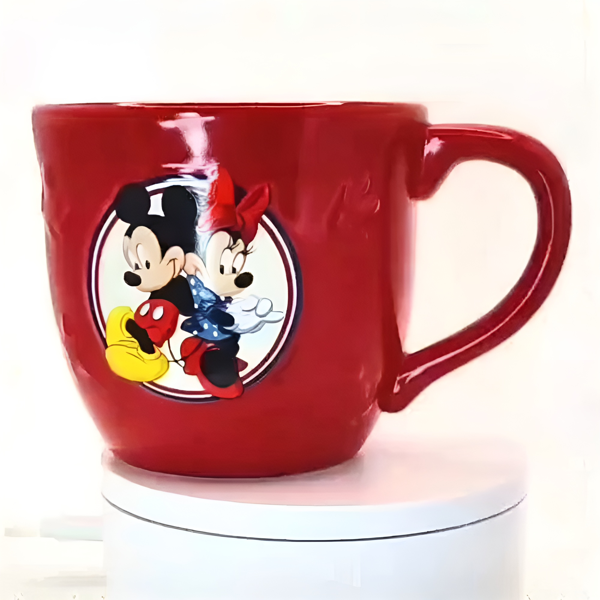  Mickey Mouse Minnie Mouse Red Coffee Tea Mug Cup